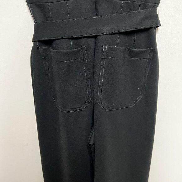 NWT Anthropologie Maeve Collette Wrap Black Jumpsuit  Sz 2 Petite Host Pick 🥰 - Picture 14 of 16